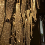 Grand cascading shatterproof acrylic icicle waterfall multi-tiered chandelier for high ceiling staircase and luxury villa foyer