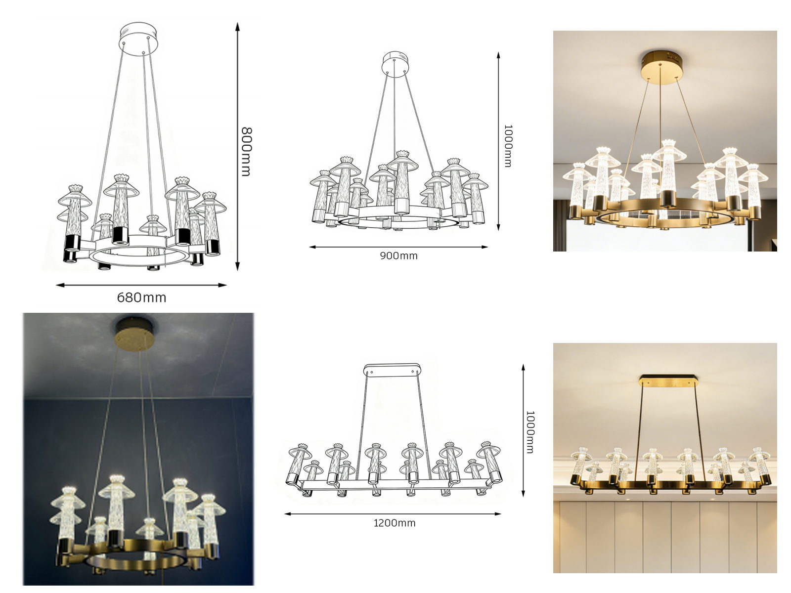 Grand multi-tiered stainless steel and crystal ring chandelier for high ceiling hotel lobby and villa staircase foyer