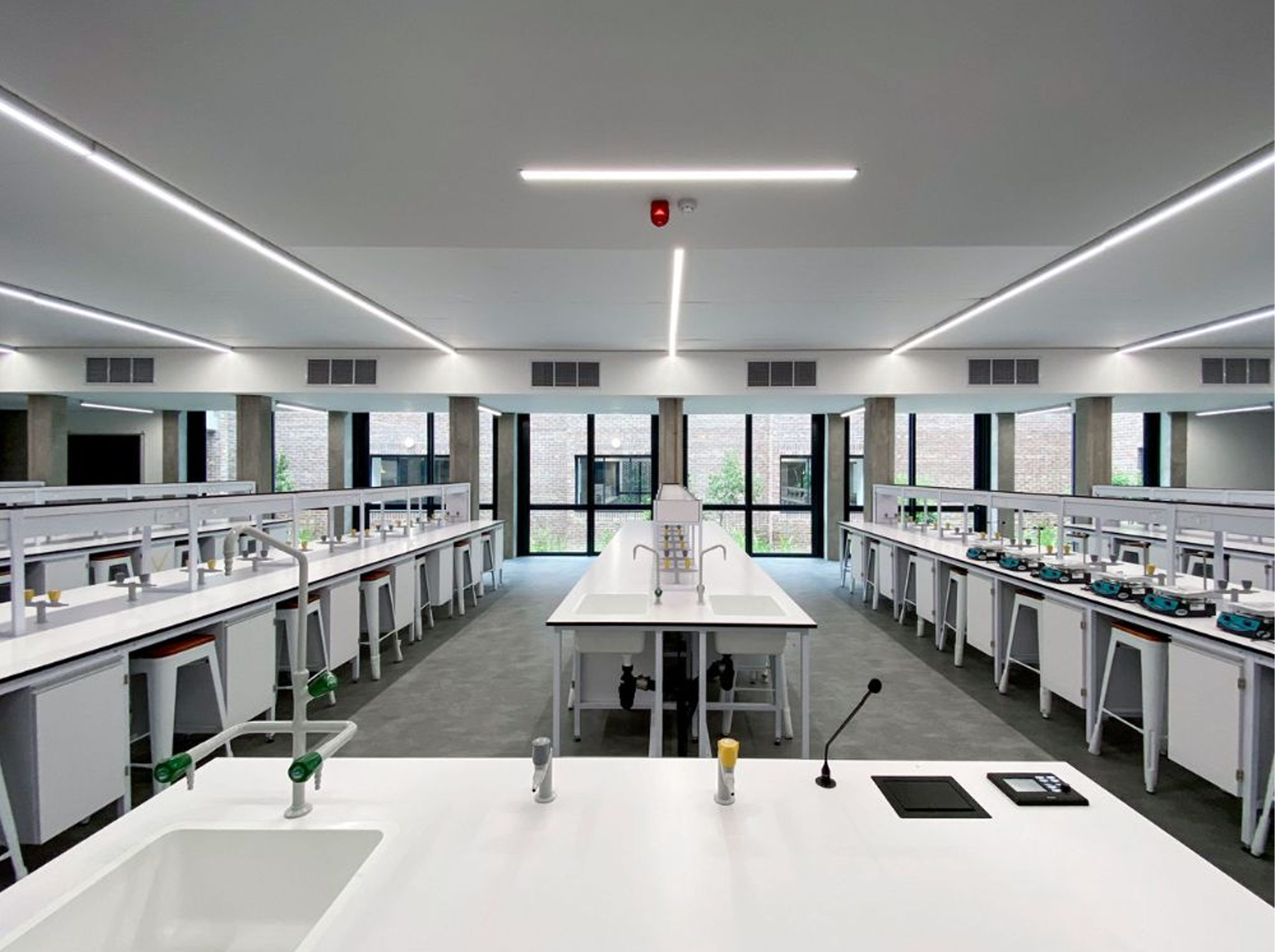 Human-centric-classroom-and-STEM-laboratory-anti-glare-lighting-fixtures