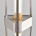 Modern Fluted Glass Cylinder Hanging Lamp