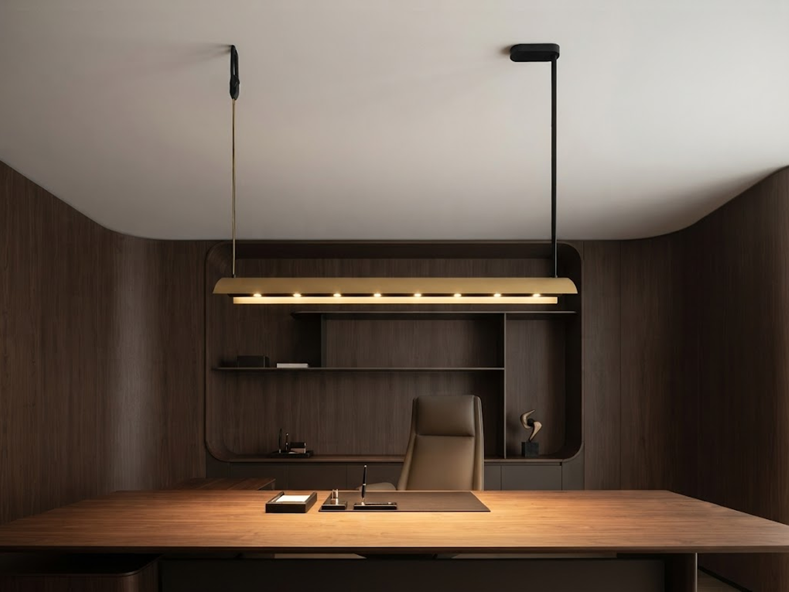 Curved Anti-Glare Hanging Light