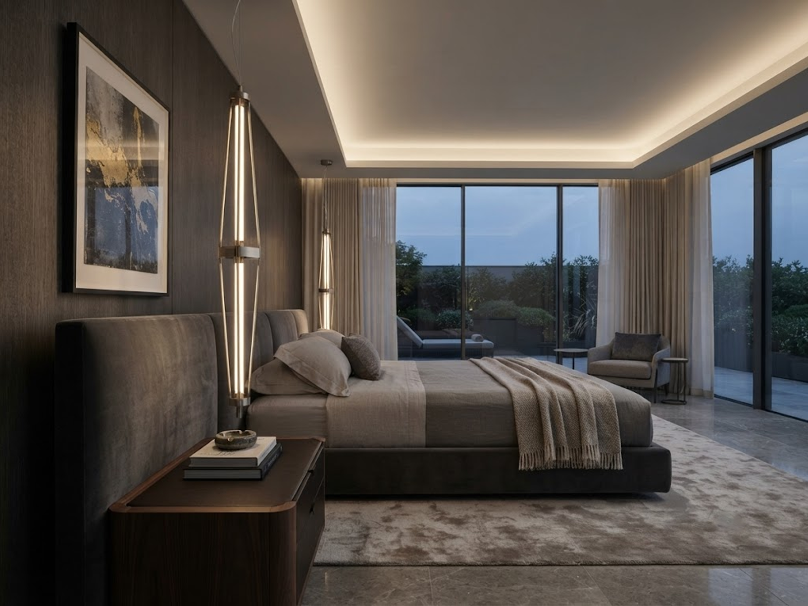 Minimalist Post-Modern Bedroom Chandelier