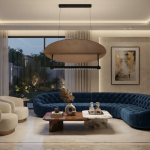 Warm halo lighting effect from linear aluminum LED bar reflecting off a bronze aluminum disc in a dark room