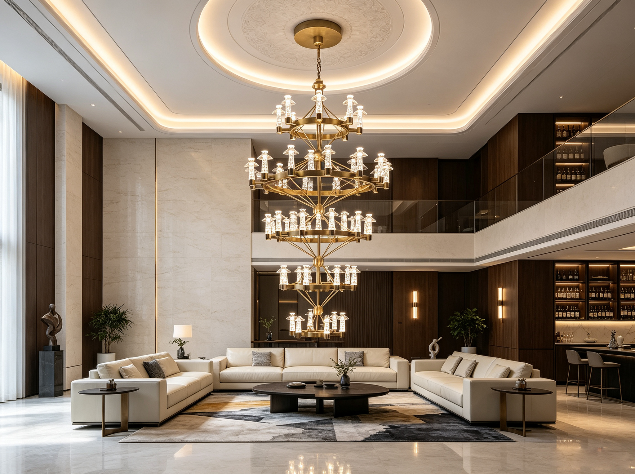 brushed-gold-stainless-steel-ring-crystal-chandelier-dimmable-led-pendant-light-for-villa-living-room